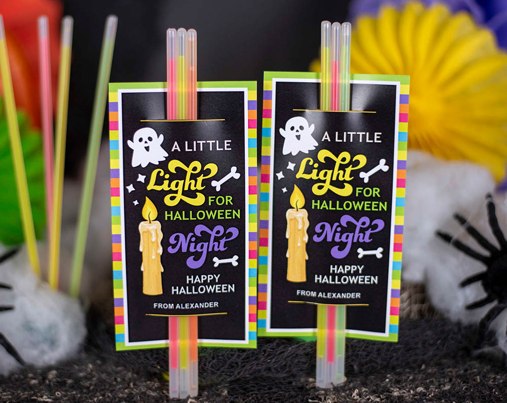 Halloween glow stick holder classmates favor Halloween glow stick holder classmates favor